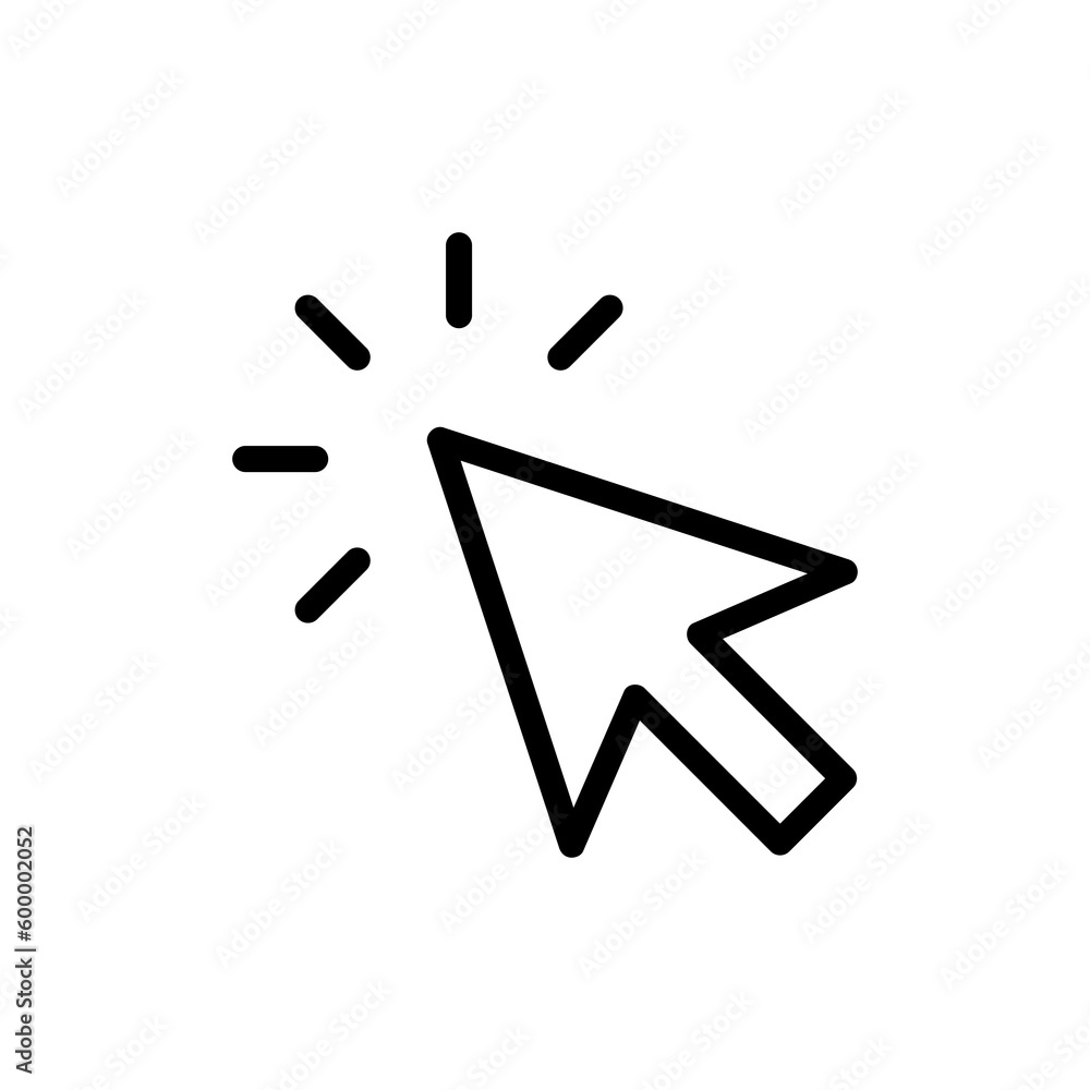 Aufkleber click icon,vector illustration. vector no click icon illustration isolated on white background..eps