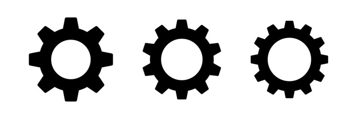 Gear icon set