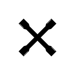 Lug wrench icon,vector illustration. vector lug wrench icon illustration isolated on White background.eps