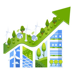Sustainable growth Concept Illustration