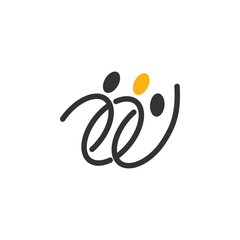 association logo template. Icon Illustration Brand Identity. Isolated and flat illustration. Vector graphic