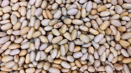 close up of a pile of beans