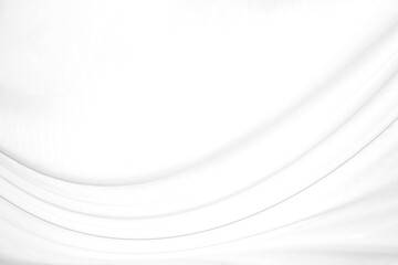 Smooth elegant white silk or satin luxury cloth texture can use as wedding background. Luxurious background design