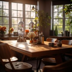 Fototapeta premium a peaceful dining room