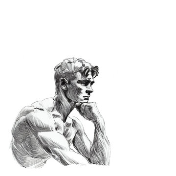 Thinking man , wise philosopher 