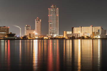 Obraz premium 大阪 - 【大阪市 ダイヤモンドポイントの夜景】