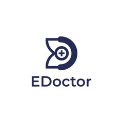 ED Doctor, Medical Logo Design Vector Template For use any purpose