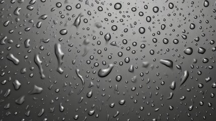 Rain drops on a window with a dark background. Generative ai