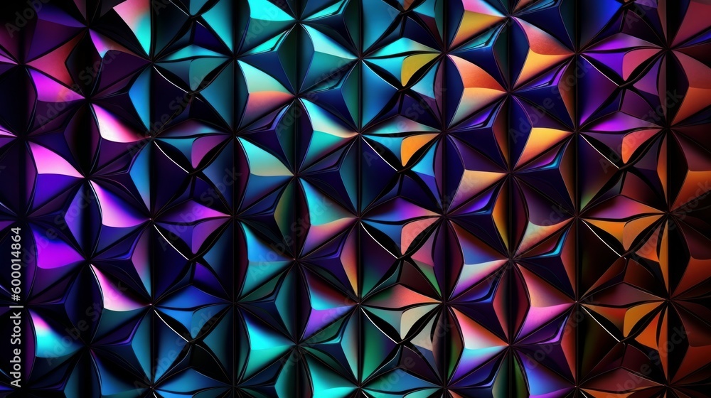Aufkleber A vibrant and dynamic abstract background with various shapes and colors. Generative ai