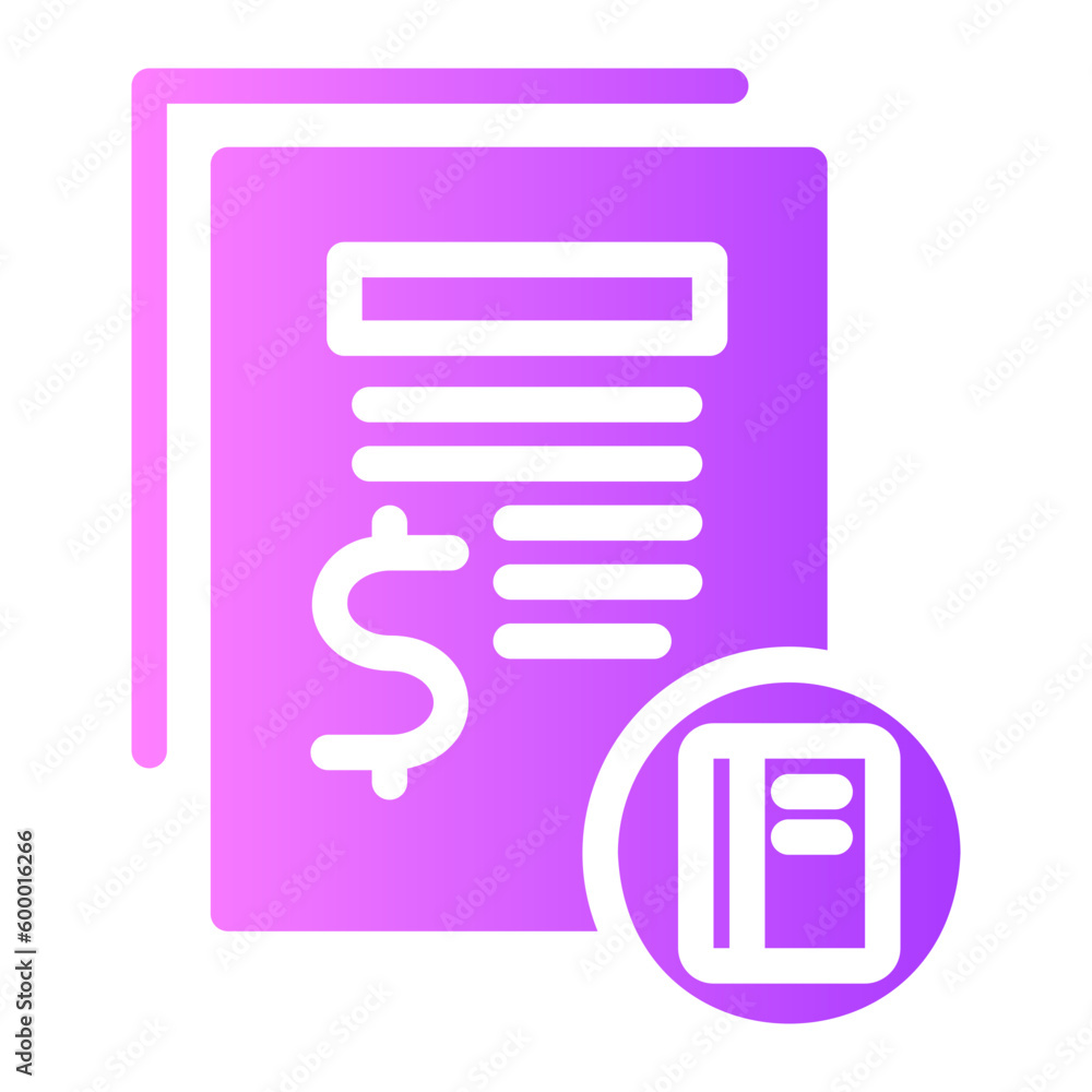 Poster invoice icon