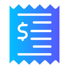 Obraz premium receipt icon 