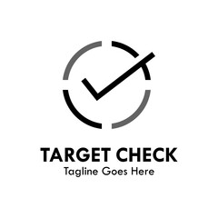 Target check design logo template illustration