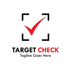 Target check design logo template illustration