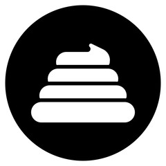 poo glyph icon