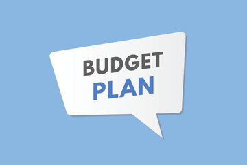 Budget planning text Button. Budget planning Sign Icon Label Sticker Web Buttons