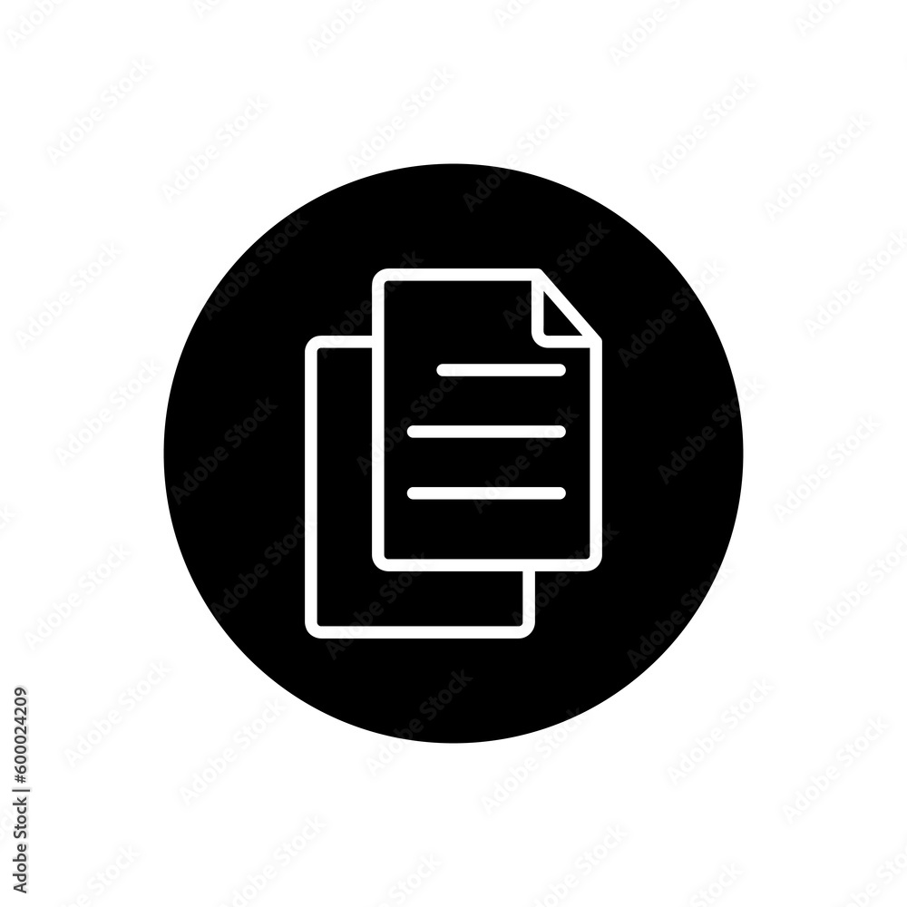 Poster document icon design element vector illustration on white background