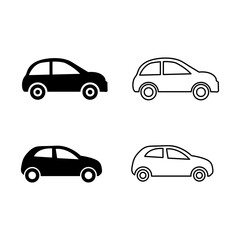 car icon set vector illustration on white background..eps