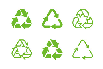 Obraz premium Recycle icon set. Vector simple icon for eco, recycle or sustainable products.