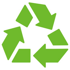 Recycle icon. Vector simple icon for eco, recycle or sustainable products.