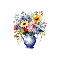 002-vase of flowers-transparent - 4
