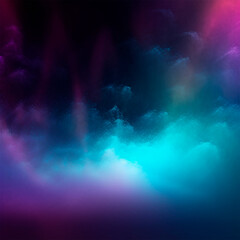 Obraz na płótnie Canvas Blue and purple fog abstract background Generative AI