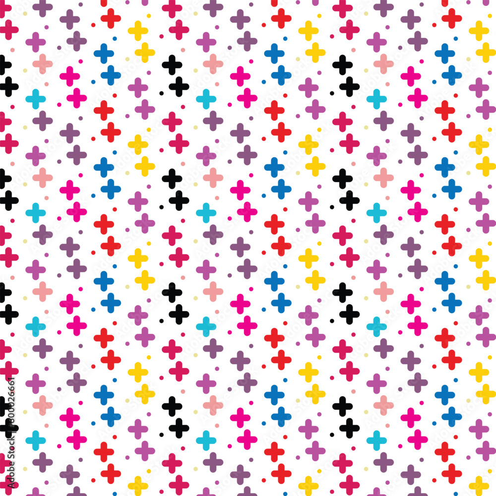 Poster abstract seamless geometric coloring pattern vector.