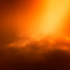 Orange fog abstract background Generative AI