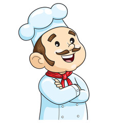 Chef with crossed arm posing