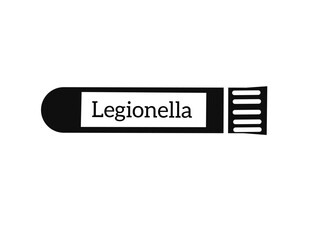 blood sample for Legionella test - vector illustration