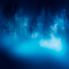Fototapeta premium Dark blue fog abstract background Generative AI