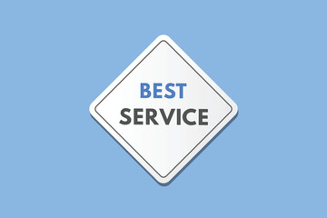 Best Service text Button. Best Service Sign Icon Label Sticker Web Buttons