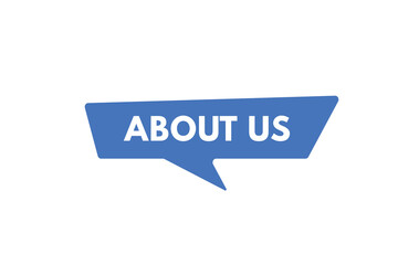 About us text Button. About us Sign Icon Label Sticker Web Buttons