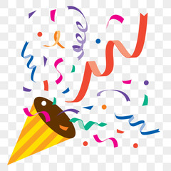 紙吹雪のクラッカー