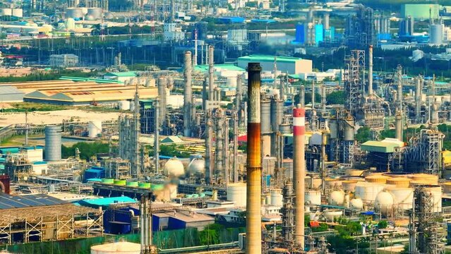 The amount and appearance of the steam emissions can vary depending on factors such as the size and complexity of the refinery or petrochemical plant, the type of feedstocks being processed. Drone
