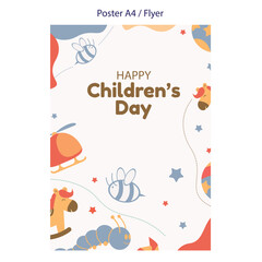 happy children's day vector illustration design