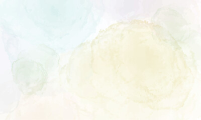 Vector soft yellow abstract watercolor background
