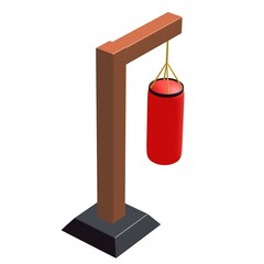 Punching bag for training boxing power punch