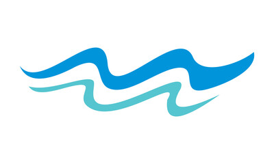 icon water wave logo vector