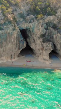 Cala Luna Beach Sardinia, summer day on the beach of Cala Luna Sardinia Italy Golfo Di Orosei Cala Gonone, Sardinia, Italy,