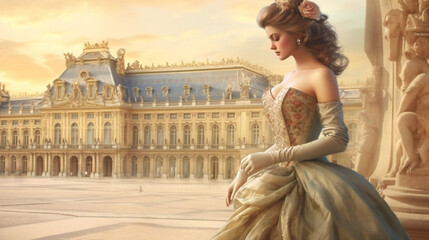 Obraz premium 世界の美人７（フランス）:AI生成