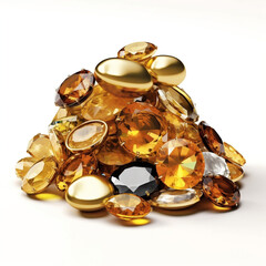 Wealth, Abundance, Gold, Golden Jewelries, Golden Treasure, Diamonds, Gold Coins, Gems, Money, Luck, Lucky, Prosperity, Rich, Treasure, Jewelry