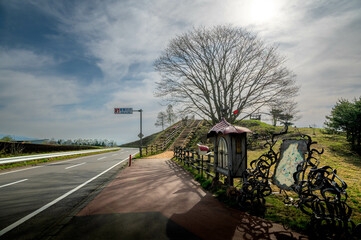 群馬県嬬恋村　愛妻の丘の朝の風景