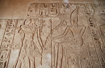 Fototapeta na wymiar Medinet Habu, the Amazing Mortuary Temple of Ramesses III of Egypt's 20th Dynasty