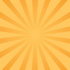 Orange Sun Rays Background