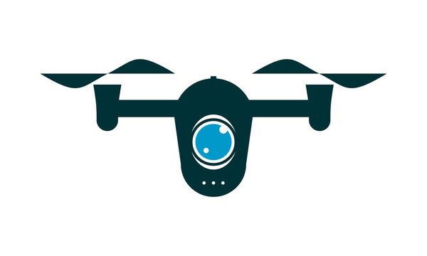 drone simple vector logo
