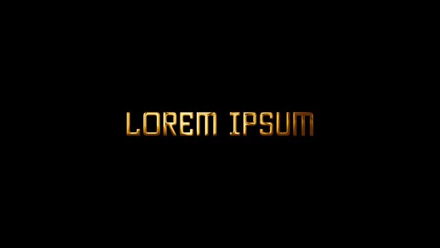 Lorem Ipsum animated text. animation lorem ipsum. intro your video