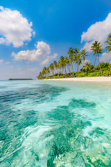 Beautiful island nature landscape. Best tropical beach landscape. Fantastic summer coast, vacation...