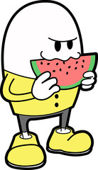 スイカモグモグ