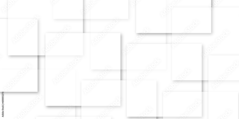 Aufkleber abstract background with white squares white color geometric background with copy space. modern and 