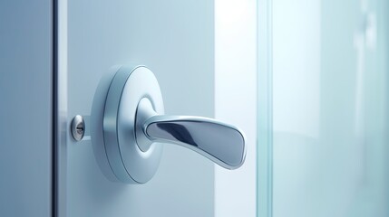 Special modern chrome door handle so that even the smallest parts radiate elegance. Generative AI Technology 